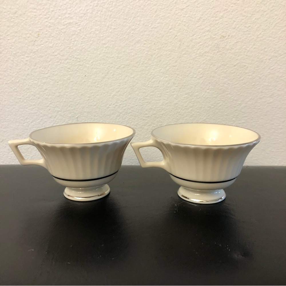 Vintage Lenox Colonnade Platinum teacups in Excellent condition - Picture 6 of 12